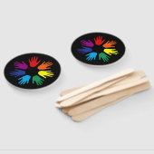 Regenbooghanden Handwaaier (Niet-gemonteerd)