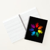 Regenbooghanden Notitieboek (Binnen)
