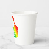 Regenbooghanden Papieren Bekers (Links)