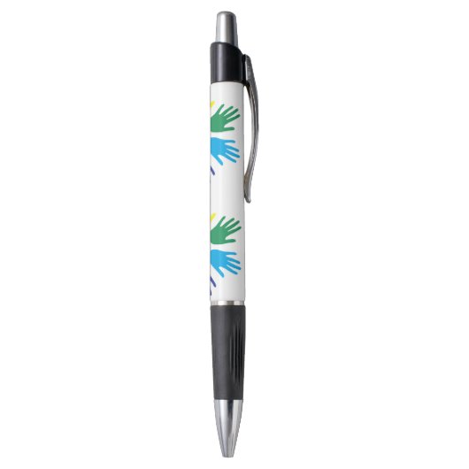 Regenbooghanden Pen (Achterkant (Verticaal))