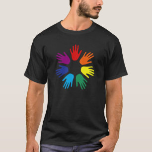 Regenbooghanden T-shirt