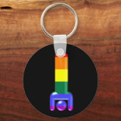 Regenbooghandgreep Sleutelhanger (Voorkant)