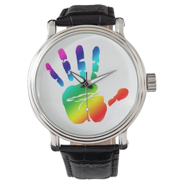 Regenbooghandhorloge Horloge (Voorkant)