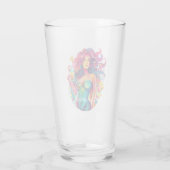 Regenboogharige zeemeermin met cocktail glas (Achterkant)