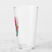 Regenboogharige zeemeermin met cocktail glas (Links)