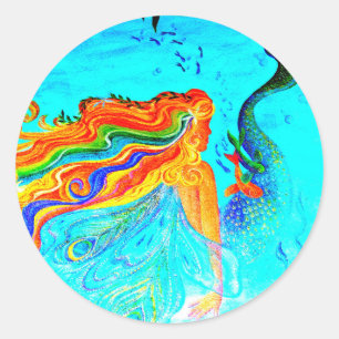 regenboogharige zeemeervis sticker