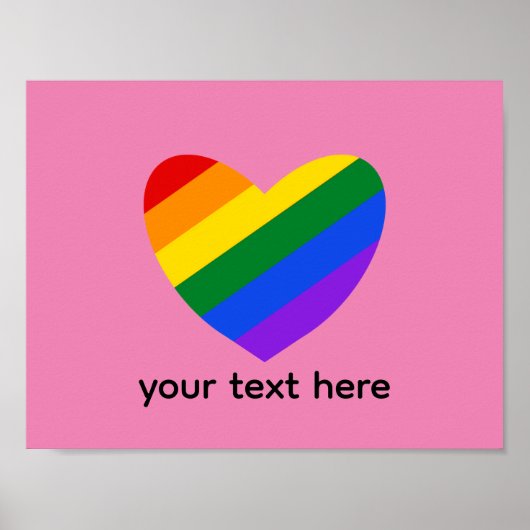 Regenbooghart #1 Poster (Voorkant)