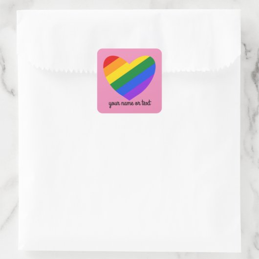 Regenbooghart #1 Sticker (Tas)