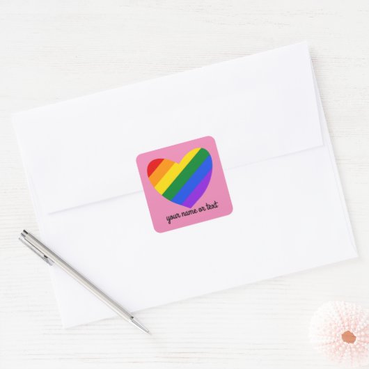 Regenbooghart #1 Sticker (Envelop)