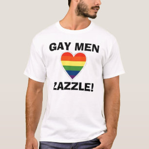 regenbooghart, GAY MENZAZZLE! T-shirt
