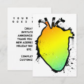 regenbooghart kaart (Voorkant / Achterkant)