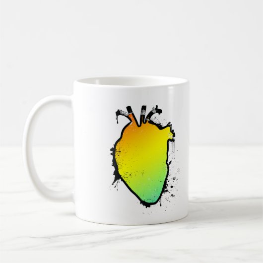 regenbooghart koffiemok (Links)