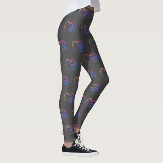 Regenbooghart Leggings (Rechts)