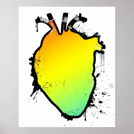 regenbooghart poster (Voorkant)