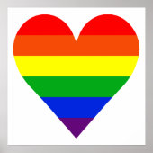 Regenbooghart Poster (Voorkant)