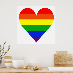 Regenbooghart Poster