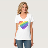 Regenbooghart T-shirt (Voorkant volledig)
