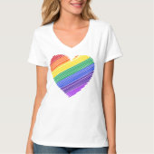Regenbooghart T-shirt (Voorkant)