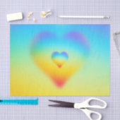 regenbooghart tissuepapier (Craft)