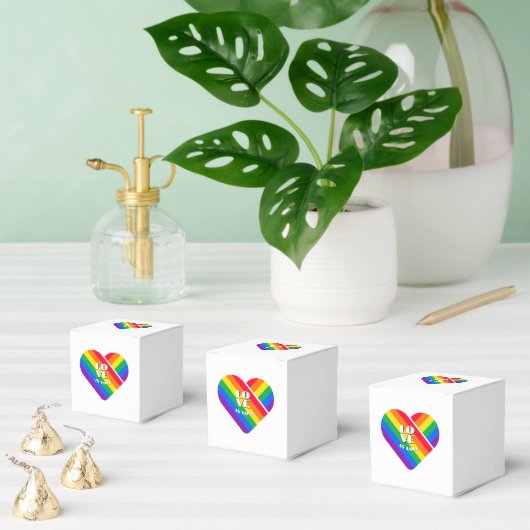 Regenbooghart trots   bedankdoosjes (Meervoudige)