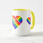 Regenbooghart trots   mok (Voorkant rechts)