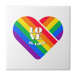 Regenbooghart trots   tegeltje