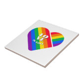 Regenbooghart trots   tegeltje (Zijkant)