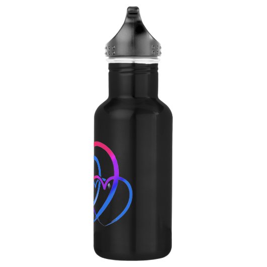 Regenbooghart Waterfles (Rechts)