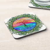 Regenbooghartboom Bier Onderzetter (Linkerzijde)