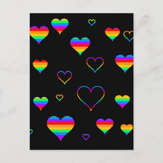 Regenboogharten Briefkaart (Voorkant)