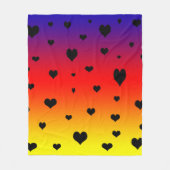 Regenboogharten, Fleece Deken (Voorkant)