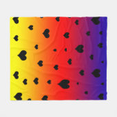 Regenboogharten, Fleece Deken (Voorkant (Horizontaal))
