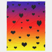 Regenboogharten, Fleece Deken (Voorkant)