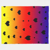Regenboogharten, Fleece Deken (Voorkant (Horizontaal))