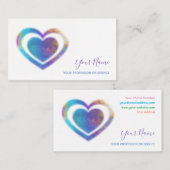 Regenboogharten geestelijke gezondheid coachen op  visitekaartje (Voorkant / Achterkant)