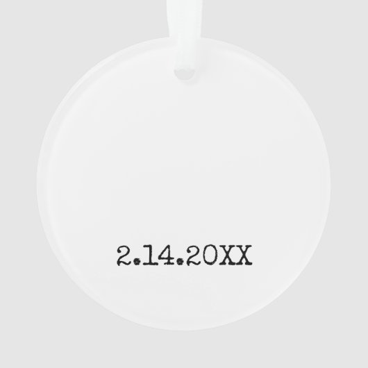 Regenboogharten Kinder NAAM DATE Love Artwork Fun Ornament (achterkant)