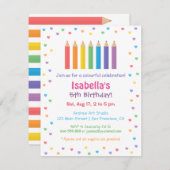 Regenboogharten Kleuren van encils Kunstdag Kaart (Voorkant / Achterkant)