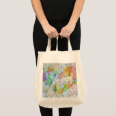 Regenboogharten Kunst Inspirerend Canvas tassen (Voorkant (product))