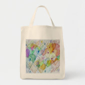 Regenboogharten Kunst Inspirerend Canvas tassen (Voorkant)