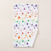  regenboogharten Patroon Kinder badkamer Bad Handdoek (Handdoek)