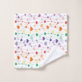  regenboogharten Patroon Kinder badkamer Bad Handdoek (Wasdoekje)