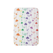  regenboogharten Patroon Kinder badkamer Badmat (Voorkant Verticaal)