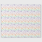  regenboogharten Patroon Kinder Cadeaupapier (Vlak)