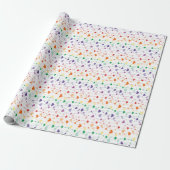  regenboogharten Patroon Kinder Cadeaupapier (Uitgerold)