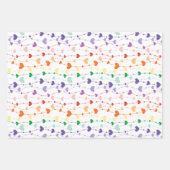  regenboogharten Patroon Kinder Inpakpapier Vel (Voorkant 2)
