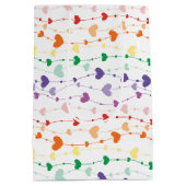  regenboogharten Patroon Kinder Medium Cadeauzakje (Achterkant)