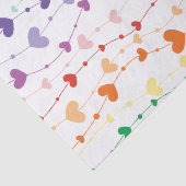  regenboogharten Patroon Kinder Tissuepapier (Detail)