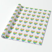 regenboogharten, verpakkingspapier cadeaupapier (Uitgerold)