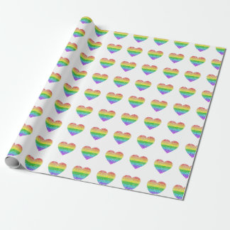 regenboogharten, verpakkingspapier cadeaupapier
