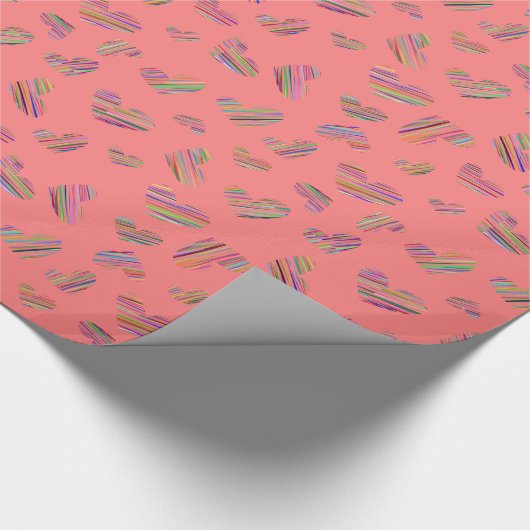 Regenboogharten — Wapenpapier Cadeaupapier (Hoek)